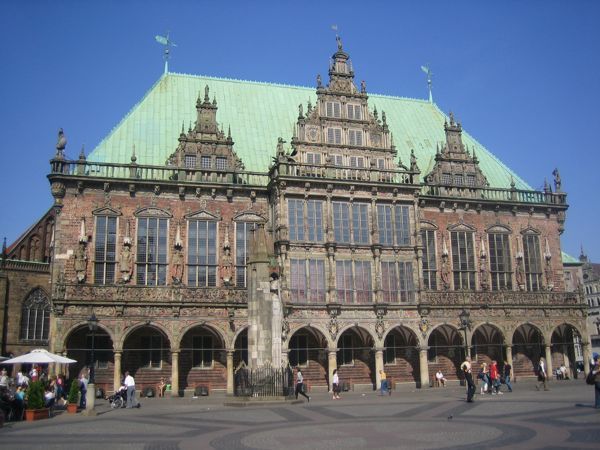 Bremer Rathaus Frontansicht des Bremer Rathaus